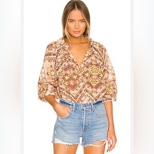 Cleobella Gina Top in Geo Print